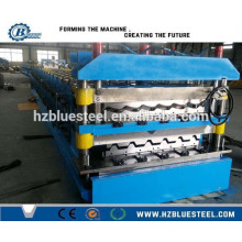 Metall Trapez-Dach-Blatt-und Step-Fliesen Doppel-Deck Roll Forming Machine, Bedachung Blatt Making Machine